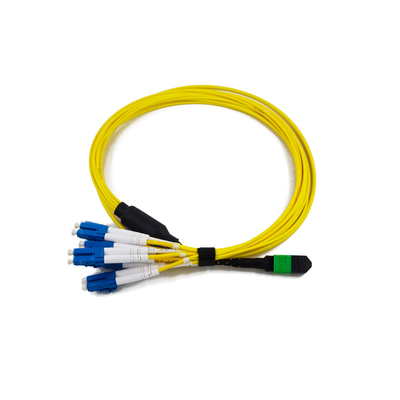 comprar El remiendo bajo de la fibra del pleno MTP MPO de la pérdida de inserción telegrafía el cable del PVC 3.0m m MPO online manufacture
