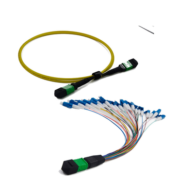 comprar 12 la fibra óptica unimodal MPO MTP telegrafía la coleta construida sólidamente 3.0m m baja de la pérdida de inserción online manufacture