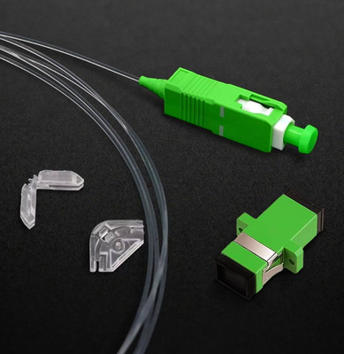 comprar 1 Cordón de parche de fibra óptica de núcleo LC APC a SC APC 10M Modo único invisible en interiores online manufacture