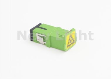 comprar Adaptador de la fibra óptica del SC del color verde FTTH con el guardapolvo con bisagras ROSH aprobado online manufacture