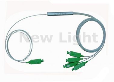 comprar Módulo 1 del divisor de la fibra óptica del PLC x 4 diámetro del conector 0.9m m del SC APC para CATV online manufacture