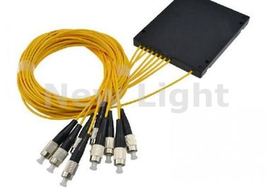 comprar acoplamiento de la fibra del solo modo del divisor de la fibra óptica del PLC 1x8 con el conector de FC UPC online manufacture