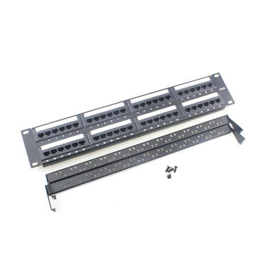 comprar Panel de parche RJ45 preterminado con terminación IDC 110/Krone y blindaje seguro para conexiones de red confiables online manufacture