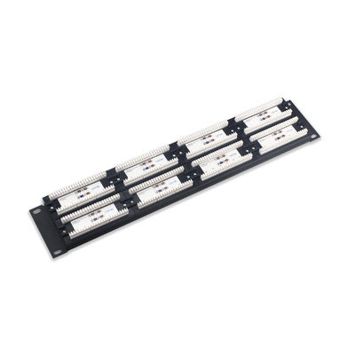 comprar Panel de conexión Ethernet RJ45 de 24 puertos blindado con certificación RoHS y gestión de cables online manufacture