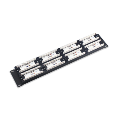 comprar Panel de parches Ethernet Panel de montaje en bastidor blindado certificado RoHS con gestión de cables online manufacture