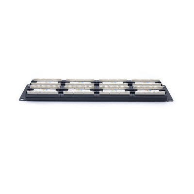 comprar Panel de parche RJ45 de metal negro 1U 2U con terminación IDC Krone para gestión de cables Ethernet online manufacture