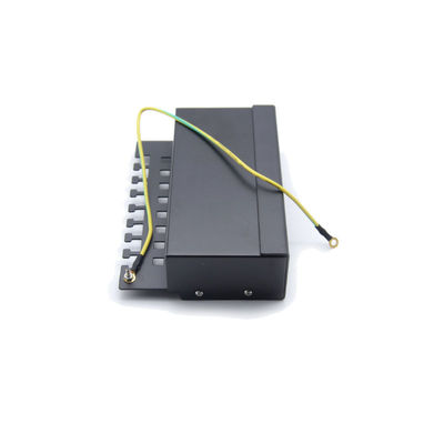 comprar Panel de conexión RJ45 metálico, montable en rack 1U, negro, con terminación IDC 110/Krone para redes Ethernet Cat6a online manufacture