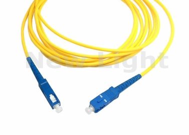 comprar SC de 3 metros al cordón de remiendo de la fibra del SC, puentes a una cara de la fibra del solo modo para la red online manufacture