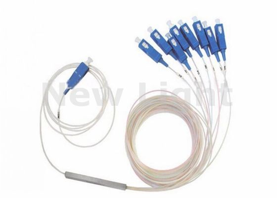 comprar SC UPC 1x8 PLC Tipo de tubo de acero divisor de fibra óptica para FTTH con modo único y baja pérdida de inserción online manufacture