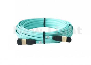 comprar 15 metros de MPO MTP del cable OM3 12 de cable de fribra óptica con varios modos de funcionamiento del filamento para el módulo de QSFP/del SENIOR online manufacture