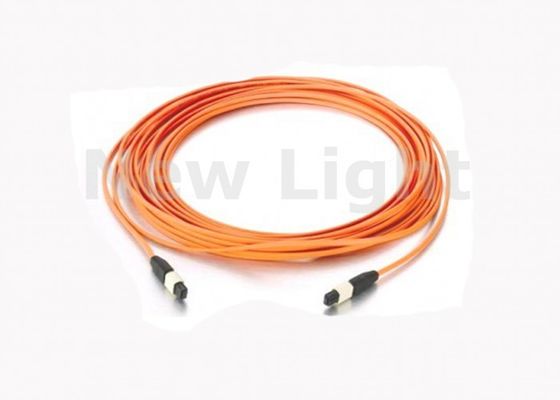 comprar Cable MPO MTP Multimodo de 12 núcleos con cubierta LSZH para aplicaciones de fibra óptica de alta densidad online manufacture