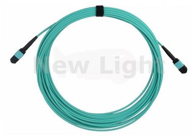 comprar 10 metros 12 quitan el corazón al cable de fribra óptica con varios modos de funcionamiento, cordón de remiendo verde de la fibra 10G OM3 online manufacture