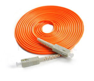 comprar SC/PC - material a una cara del PVC del cable anaranjado 50/125 del solo modo del cordón de remiendo de la fibra óptica del SC/de la PC online manufacture