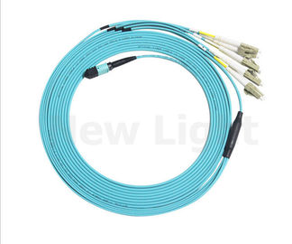 comprar 12 la base MPO femenino al LC aviva hacia fuera el remiendo óptico Coard del cable de la fibra MPO MTP online manufacture