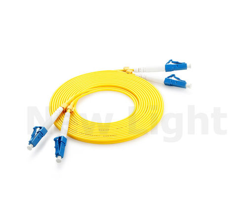 comprar Cable de conexión de fibra óptica dúplex monomodo LC-LC con cable amarillo LSZH de 3,0 mm online manufacture