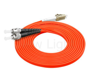 comprar cable anaranjado a dos caras de fibra óptica del PVC del cordón de remiendo del conector multi del modo ST-LC 3.0m m online manufacture