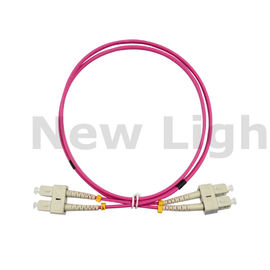 comprar 3 metros de SC - duplex con varios modos de funcionamiento del cordón de remiendo del cable de fribra óptica del SC con el cable del clip OM4 online manufacture