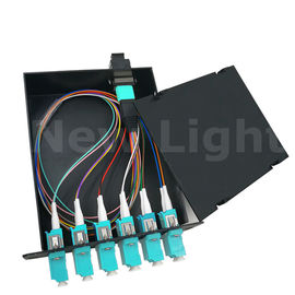 comprar Varón - modo multi óptico del marco de distribución de la fibra del módulo del casete de los corazones MPO del LC 12 online manufacture