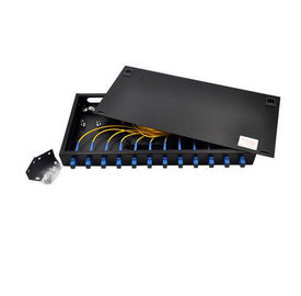 comprar Caja terminal del marco de distribución de la fibra óptica de 19 pulgadas para el cordón de fibra óptica de Pach online manufacture