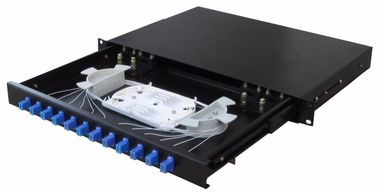 comprar 1U caja de distribución de la coleta del SC UPC del marco de distribución de la fibra óptica del SC de 19 pulgadas online manufacture