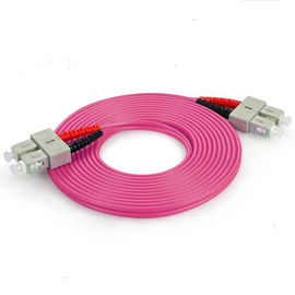 comprar SC de fibra óptica del cordón de remiendo del duplex multi del modo OM4 3,0 al cable del remiendo de la fibra del SC online manufacture