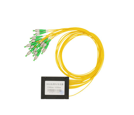 comprar 1X12 FC APC Splitter de fibra óptica con onda de operación de 1260-1650 nm y garantía de 3 años online manufacture