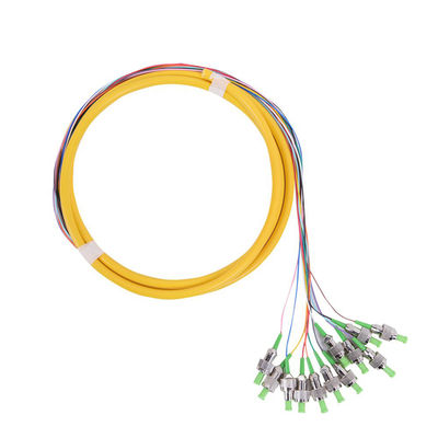 comprar Pigtail de Fibra Óptica con Conector ST APC, Pérdida de Inserción de 0.3 dB y Tubo Agrupado de 12 Fibras online manufacture