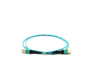 comprar 10 pies de MPO MTP del cable de remiendo de tipo fibras del cordón de la base de B 8 para QSFP + transmisores-receptores online manufacture