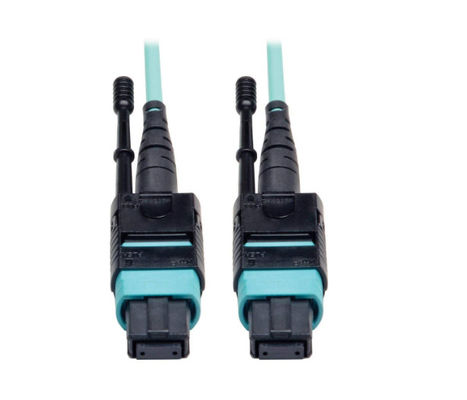 comprar Cable de conexión de fibra de alta densidad MPO MTP de 12 núcleos con lengüeta push-pull y conector hembra online manufacture