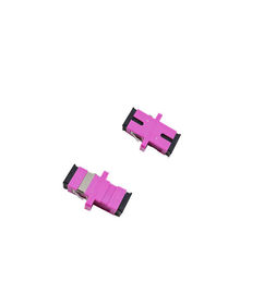 comprar Adaptador de la fibra óptica del rosa de OM4 Rose, adaptador a una cara del SC para Internet de FTTH/de CATV online manufacture