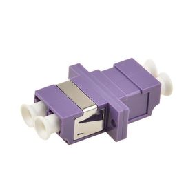 comprar Tipo común con varios modos de funcionamiento de la base OM4 de los adaptadores dos del conector de la fibra óptica con color púrpura online manufacture
