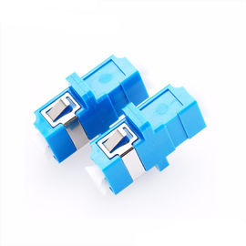 comprar Modo multi del color de la fibra óptica de los adaptadores azules del conector con el tipo soldado con autógena oídos online manufacture