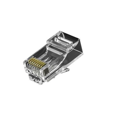 comprar CAT7 Conector RJ45 blindado con kits de clip de ferrita - Diseño industrial de dos piezas para Ethernet de alta velocidad online manufacture