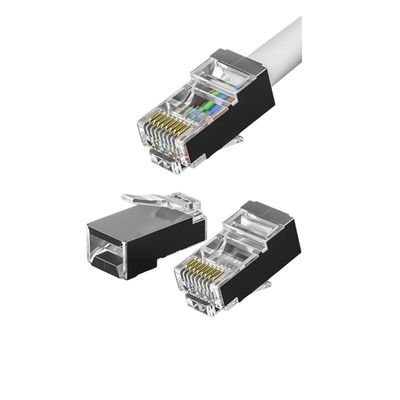 comprar Conector RJ45 CAT7 de 600 MHz con contactos recubiertos de oro y opciones de descuento masivo online manufacture