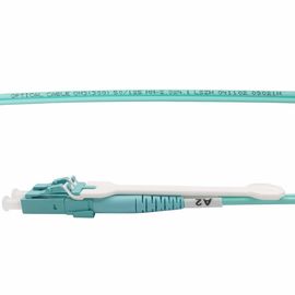 comprar Cables de puente de la fibra óptica del color OM3 de la aguamarina que tiran del tipo duplex de Connetors LC online manufacture