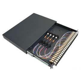 comprar 12 el panel de remiendo de fibra a una cara del soporte de estante del SC milímetros del puerto con recinto y los adaptadores de la fibra online manufacture