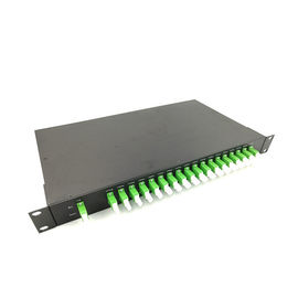 comprar 1U E2000 APC FTTH laminó la caja de distribución de cable de la hoja 19 pulgadas con el adaptador online manufacture