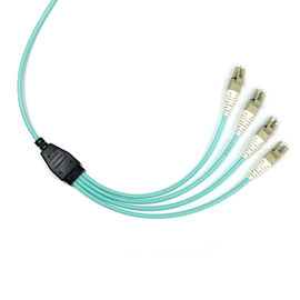 comprar Hembra del cable MPO de la fibra de Mpo del desbloqueo de la élite de las fibras del CPR 8 al tipo B del LC OM3 LSZH online manufacture