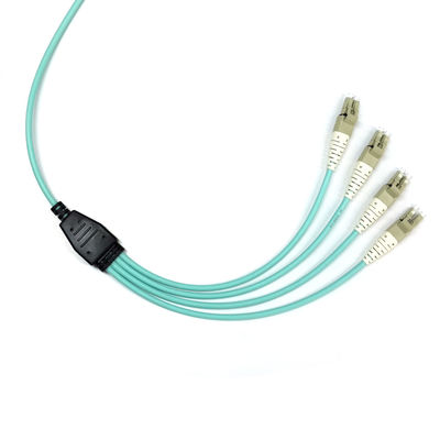 comprar OM3 LSZH MPO Cables de fibra 8 Fibras Elite Breakout MPO Femenino a LC Tipo B online manufacture