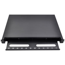 comprar 1U 19 material de acero en frío del soporte de estante de la caja de distribución de la fibra óptica de la pulgada 1.2T densamente online manufacture