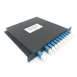 comprar Módulo duro del canal CWDM Mux Demux de los componentes 8 de la fibra óptica de la caja metálica con el conector online manufacture
