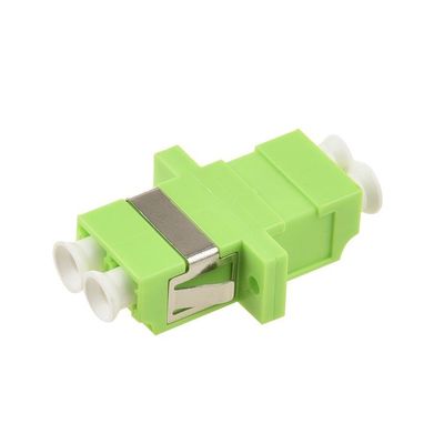 comprar Adaptador de fibra óptica de plástico LC a LC con manga de cerámica Multimode OM5 Color verde online manufacture