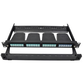 comprar el panel de remiendo de la fibra óptica del soporte de estante 1U FHD, soporta a los casetes de 4x MTP-8 online manufacture