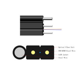 comprar Uso a una cara de la antena del cable de descenso de la fibra G652A FTTH del solo modo de la chaqueta de LSZH/del PVC/del PE online manufacture