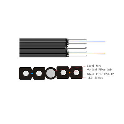 comprar Cable FTTH de caída autoportante con chaqueta LSZH y fibra monomodo G652A1 para aplicaciones aéreas online manufacture