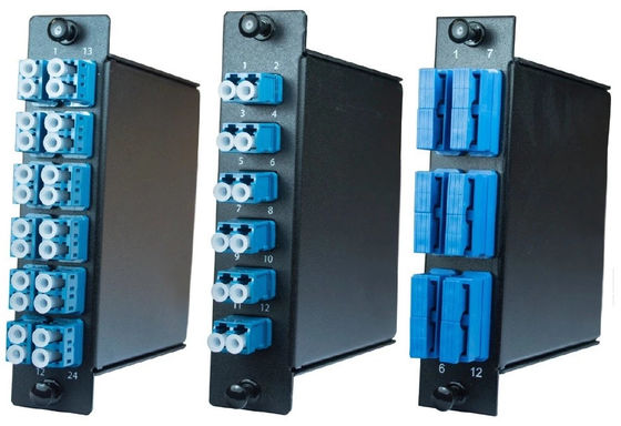 comprar Módulo de caja MPO de modo único con conector MPO masculino de 12 núcleos y caja de aluminio para conector LC Duplex SC Sinplex online manufacture