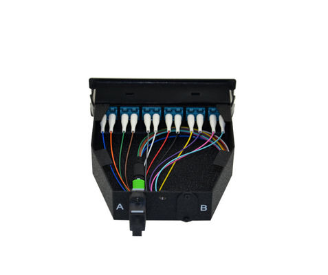 comprar 12 Fibra de Adaptador de LC Modulo MPO de Cassette de Modo Único con Cassette de Aluminio para Conectividad de Alta Densidad online manufacture