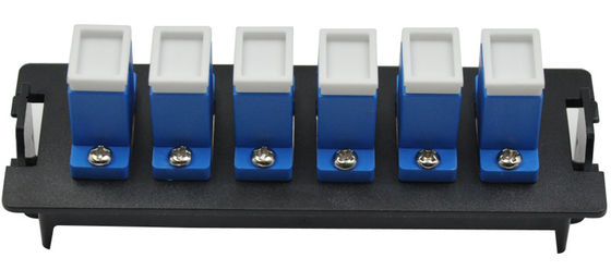 comprar Panel de conexión de fibra óptica SC dúplex de 12 puertos de material plástico con instalación de clip para caja de distribución de 19 pulgadas 1U online manufacture