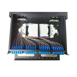 comprar Atormente el material montado de la fibra SPECC de la pulgada 48/96 del panel de remiendo de la fibra óptica de MPO/MTP 2U 3U 19 online manufacture