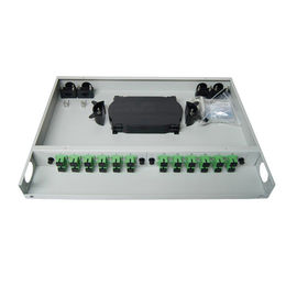 comprar Conector capaz resbalado del SC de la fibra del marco de distribución de la fibra óptica del soporte de estante 24 online manufacture